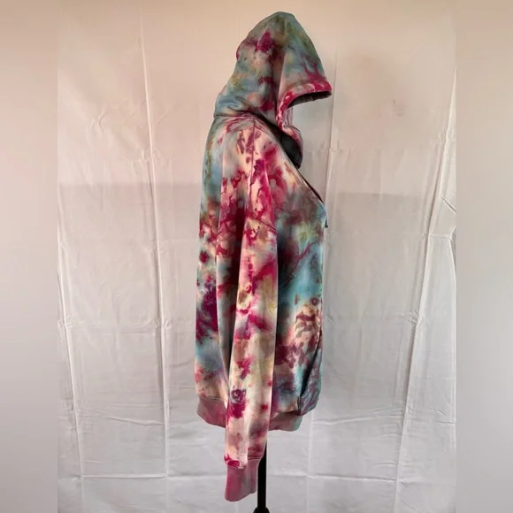 Woman’s Medium Hand Dyed Tie-Dye Hoodie - Picture 4 of 9